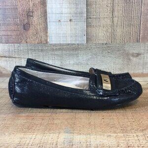 Vionic Black‎ Sydney Driver Moccasin Flats Womens 7.5 Slip On Loafer Shoes